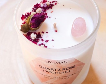 Bougie Amour - Quartz rose Patchouli