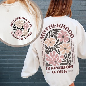 Mutterschaft ist Königreich Arbeit Shirt Png Muttertagsgeschenk Digitaler Download Beliebte christliche Png-Dateien für die Sublimation