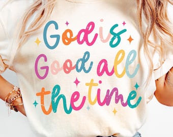 Gott ist alle Zeit gut PNG Preppy Png, Christian Png, Boho Hippie Christian Png, Bibel Vers Png, Jesus Png, Christlich inspirierend Png
