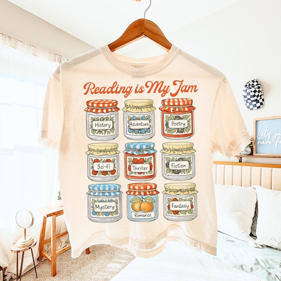 Reading is My Jam Png, Bookworm Png, Book Lover Png, Fantasy Reader Shirt, Book Club Png, Bookish Png, Fall Reading Png
