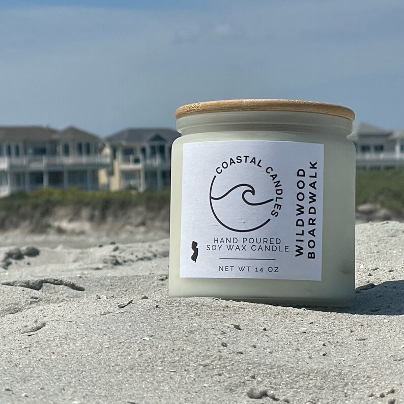 Wildwood Boardwalk Citrus Teak Coastal Candle Eco-Friendly Sustainable Soy Wax Grapefruit & Orange Uplifting Aromatherapy Natural Home Aroma image 4