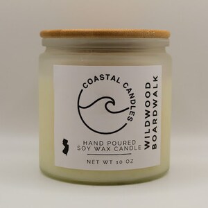Wildwood Boardwalk Citrus Teak Coastal Candle Eco-Friendly Sustainable Soy Wax Grapefruit & Orange Uplifting Aromatherapy Natural Home Aroma image 1