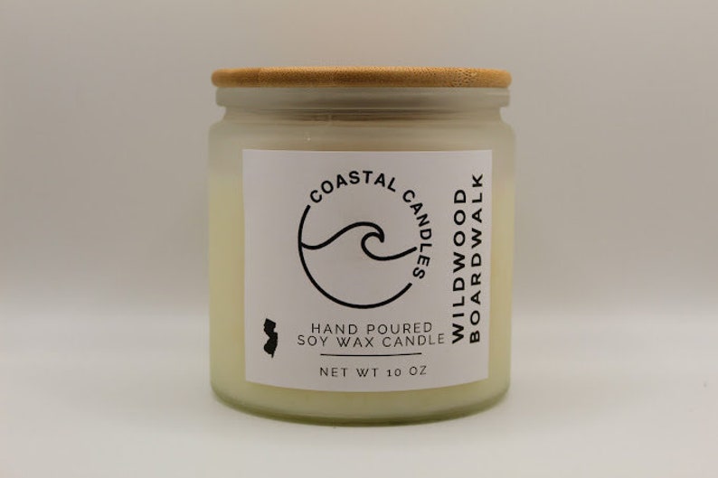 Wildwood Boardwalk Citrus Teak Coastal Candle Eco-Friendly Sustainable Soy Wax Grapefruit & Orange Uplifting Aromatherapy Natural Home Aroma image 1