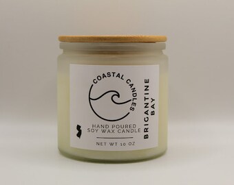 Brigantine Bay Marine Coastal Coastal Candles Eco-Friendly Sustainable Soy Cool Crisp Ocean Scent Uplifting Aromatherapy Natural Home Aroma