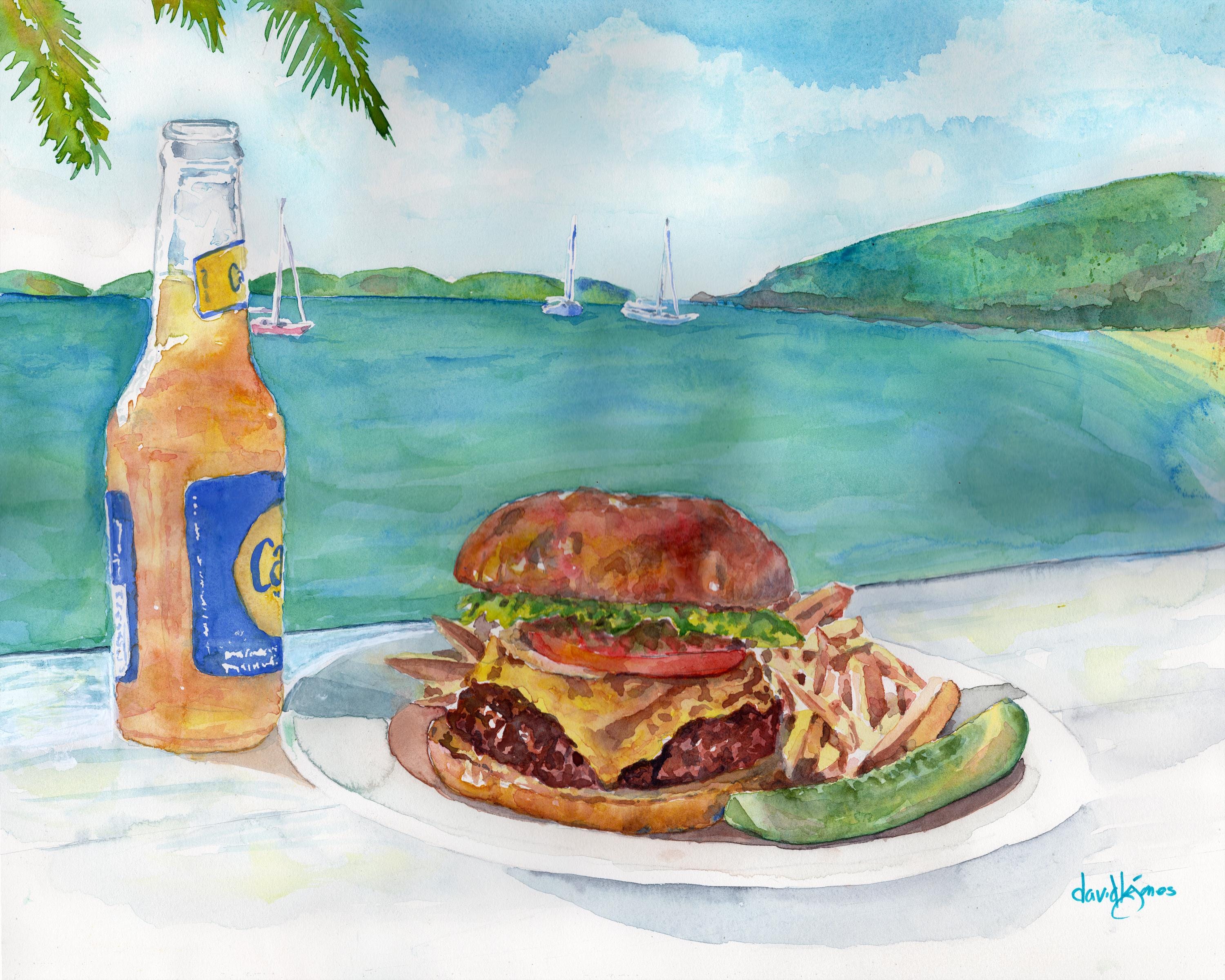 Cheeseburger in Paradise Wall Art - Etsy