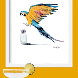 Lost Shaker of Salt Watercolor Art Print: Jimmy Buffett, Margaritaville