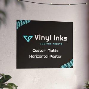Custom Matte Horizontal Posters - Modern Wall Art for Home Office Decor Gift Idea Inspirational Decor  Custom Prints Personalized Artwork