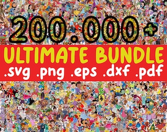200000+  Mega Bundle, Cartoon Svg, All Files in Entire Shop Svg Png Font Whole Shop Svg Bundle, Holiday Svg, Christmas Svg