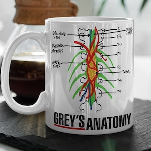 Tumor on a Wall  Grey&#39;s Anatomy TV Show  Cute Funny  Grey&#39;s Fan Gift  Doctor Gift  Mug 11&quot; Double Sided Ceramic Mug Gift Valentines Gift