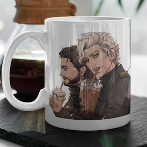 Astarion And Dales  Vampire Mug  Animated Astarion  Baldurs Gate 3 Merch  Baldurs Gate Fan  Gamer Coffee Mug, Video Game, 11 oz Mug Gift