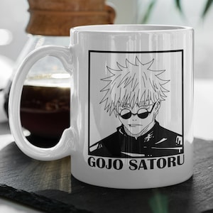 Gojo Satoru  Jujutsu Kaisen Mug  Anime Anime Mug  Anime Coffee Mug  Cute Gift  11 oz Ceramic Mug Gift Valentines Gift
