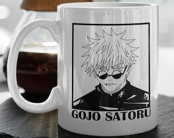 Gojo Satoru  Jujutsu Kaisen Mug  Anime Anime Mug  Anime Coffee Mug  Cute Gift  11 oz Ceramic Mug Gift Valentines Gift
