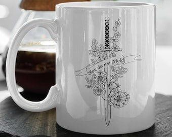 Throne of Glass Mug  Throne of Glass Merch  You Do Not Yield Mug  Books Lover Mug  Reader Mug  Best Friend Gift, 11 oz Mug Valentines Gift
