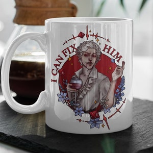 I Can Fix Him Astarion  Baldurs Gate 3 Merch  Baldurs Gate Fan Gift  Gamer Coffee Mug  Video Game  Gift For Her, White 11 oz Mug Gift