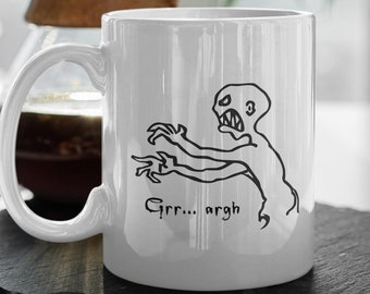 Grr Argh Monster  Buffy The Vampire Slayer  Mutant Enemy  90s  Btvs  Zombie, Joss Whedon, 11 oz Ceramic Mug Gift Valentines Gift