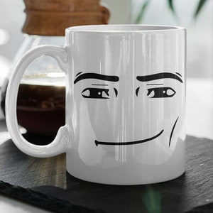 Two in One Roblox Man Face Coffee Mug Gift for Him Her Johnny 