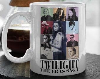Twilight The Eras Saga Bella  Edward  Jasper  Carlisle  Esme  Alice, Cullens  Vampires 11 oz Ceramic Mug Gift, Christmas Gift, Christmas Mug