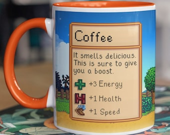 Stardew Valley Mug  Stardew Valley Gift  Valley Coffee Mug  Stardew Valley Game  Stardew Valley Cup  Gamer Mug Gift, Wraps Around The Mug
