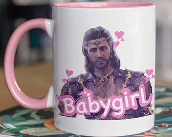 Baby Girl Mug  Gale Mug  Gale Wizard  Baldurs Gate 3  DnD Mug  Christmas Gift, Baldurs Gate Coffee Mug, BG3 Mug, White 11 oz Mug Gift