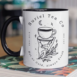 Suriel Tea Co.  Bookish Gift  Booktok SJM Smut Mug  Librarian Cup  Book Lover Mug  Reader Mug, 11 oz Ceramic Mug Gift Valentines Gift