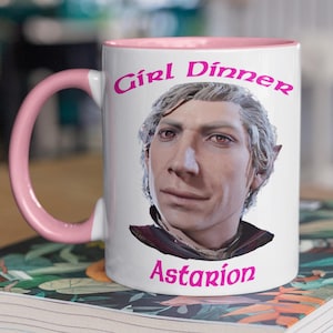 Astarion Girl Dinner  Funny Astarion Mug  Astarion Fish Eye Baldurs Gate 3  Baldurs Gate Fan Gift  Baldurs Gate Coffee Mug White 11 oz Mug
