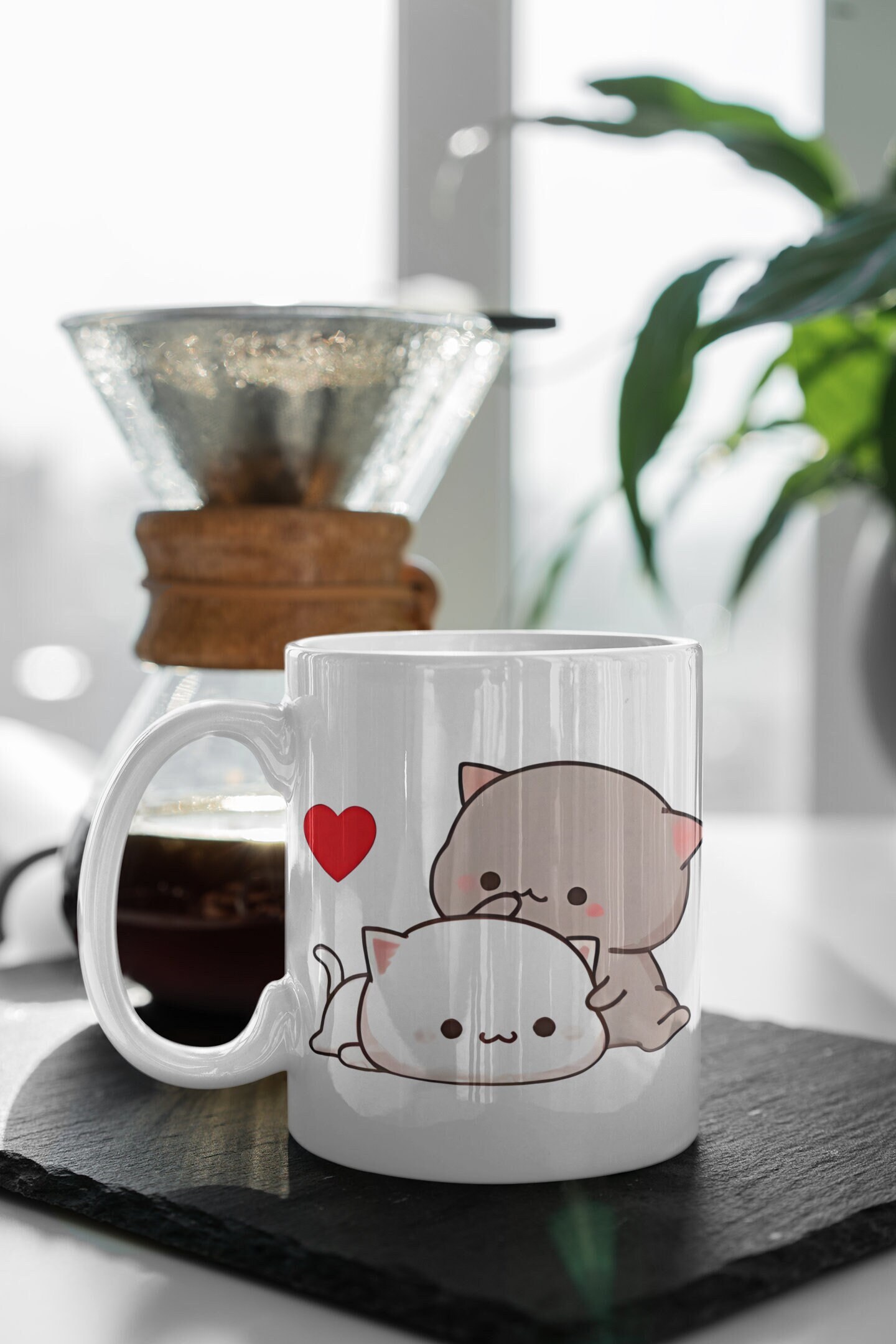 Mochi Peach and Goma Mug Cute Cat Love Heart Cute Cartoon Pet Valentines Mug  Happy Valentines Day Gift 11' Ceramic Mug Valentines Gift - Etsy Israel
