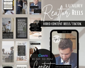 Realtor IG reels/tiktok video for content. Social media video templates for real estate agents.