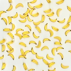 Banana Cabochons | Banana Charms | Cute | Kawaii | Craft Supplies | Decoden | Flatback Cabochons