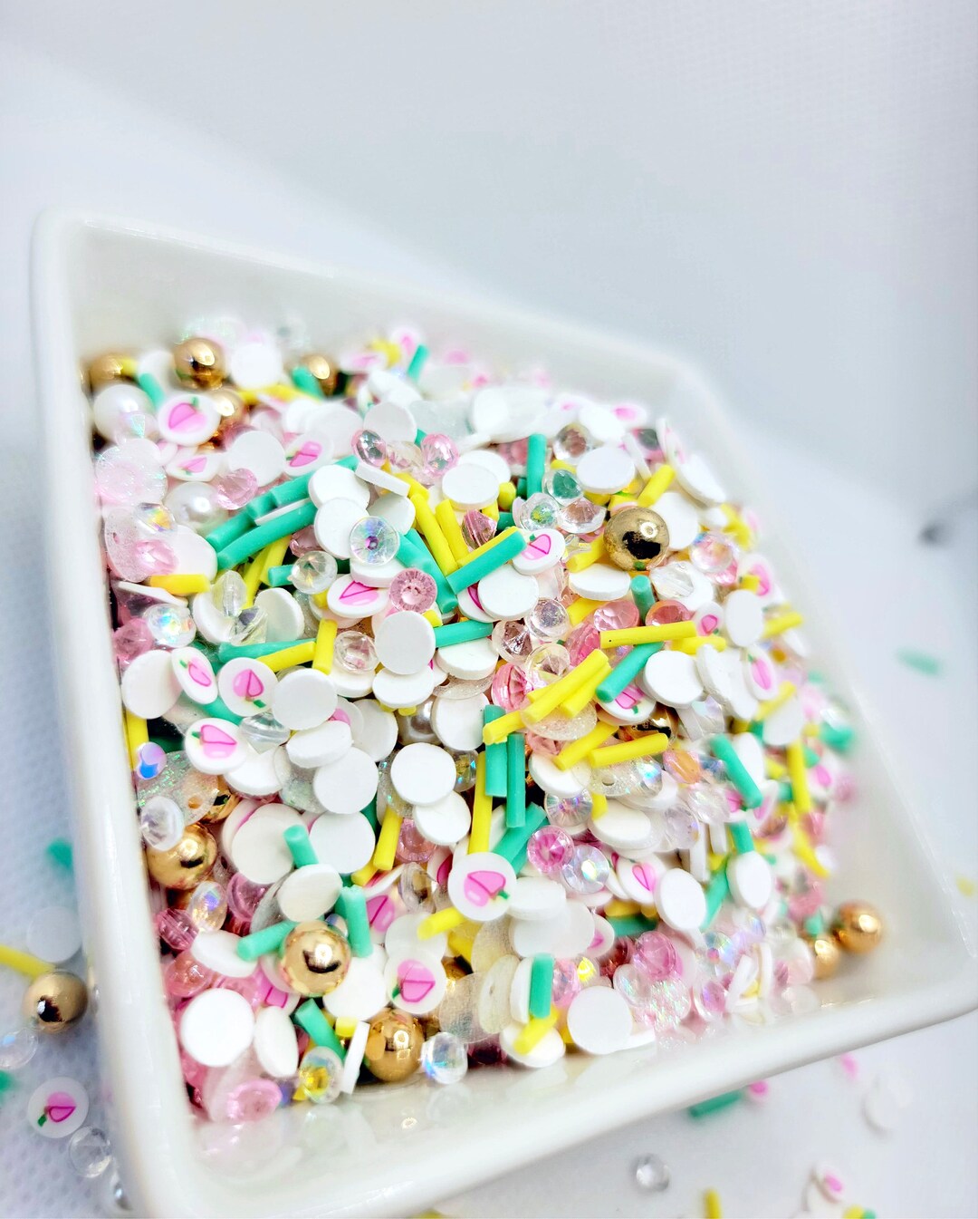 Peach Polymer Clay Slices Mix | Fruit Fimos | Fimo Mix | Polymer Clay ...