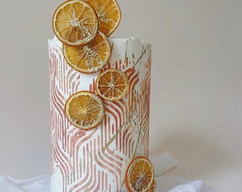 Reusable Food-Safe Mylar Stencil for Cakes, Cookies & Crafts | Flexible Tall Cake Stencil | 11x9 inches