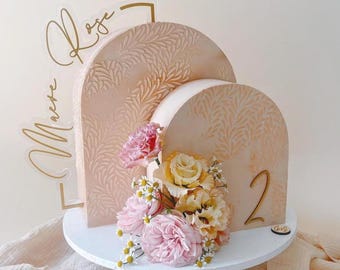 Reusable Food-Safe Mylar Stencil for Cakes, Cookies & Crafts | Flexible Tall Cake Stencil | 11x9 inches