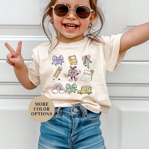 Back to School Coquette, Kids Back To School Shirt, First Day of School Shirt Girl, First Day of School Shirt, Toddler School Shirt, School