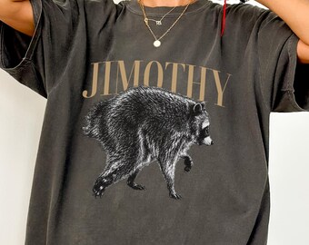 Jimothy Raccoon Shirt, Viral Seattle Tee, Funny Meme Animal T-Shirt, Vintage Feral Legend