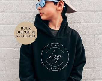 Custom Logo kids Hooded Sweatshirt, Small Business Hoodie kids, Business Logo Hoodie, Business Logo Sweatshirt, Custom Brand Hoodie, Youth