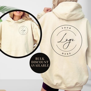 Custom Logo Hooded Sweatshirt, Small Business Hoodie, Business Logo Hoodie, Business Logo Sweatshirt, Custom Brand Hoodie, Business Logo