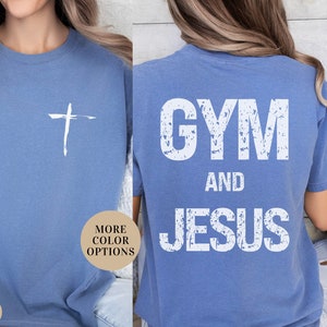 Gym and Jesus Shirt, Christian Pump Cover, Jesus Shirt, Bodybuilding, Christian Shirt, Christian Activewear, Gym Shirt, Workout Shirt, Shirt