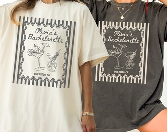 Personalized Bachelorette Party Shirt, Custom Bach Comfort Colors Tee, Bride Squad Gift