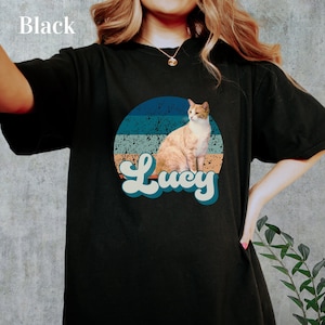 Custom Pet Shirt, Pet Photo Shirt, Personalized Pet T-shirt, Custom Dog shirt, Cat Shirt Retro, Custom Pet Photo Shirt in Retro Style, Shirt