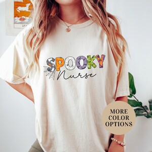 Halloween Nurse Shirt, Spooky Nurse shirt, Nurse Gift For Women, Halloween Gift For Nurse, Spooky Season Shirt, Halloween Nursing Shirts