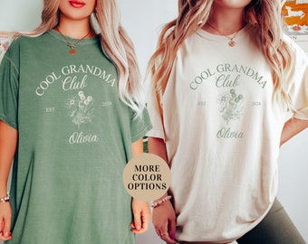 Cool Grandmas Club Shirt, Mother's Day Shirt, Best Nana Shirt, Cool Grandma Shirt, Granny Birthday Gift, Gift for Grandma, Mother's Day Gift