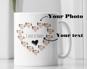Baby Face Mug, Personalized Face Mug, Custom Baby Face Mug, Personalized Baby Face Mug, Face on mug, Father's Day Gift, Mother's Day Gift