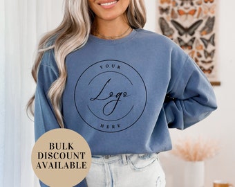 Custom Logo Sweatshirt, Small business sweatshirt, Business Logo Sweater, Custom School Logo Shirt, Business Logo Shirt, Custom Brand Shirt