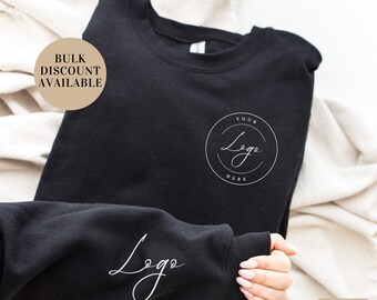 Custom Logo Sweatshirt, Small business sweatshirt, Business Logo Sweater, Custom School Logo Shirt, Business Logo Shirt, Custom Brand Shirt