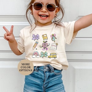 Back to School Coquette, Kids Back To School Shirt, First Day of School Shirt Girl, First Day of School Shirt, Toddler School Shirt, School