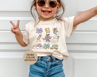 Coquette Back to School Shirt, Cute Kids T-Shirt