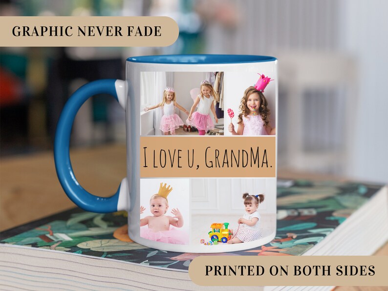 Mug grand-mère personnalisé, Mug photo personnalisé grand-mère, Mug photo grand-mère, cadeaux grand-mère des petits-enfants, cadeau de Noël grand-mère, tasse grand-mère, cadeau maman image 5