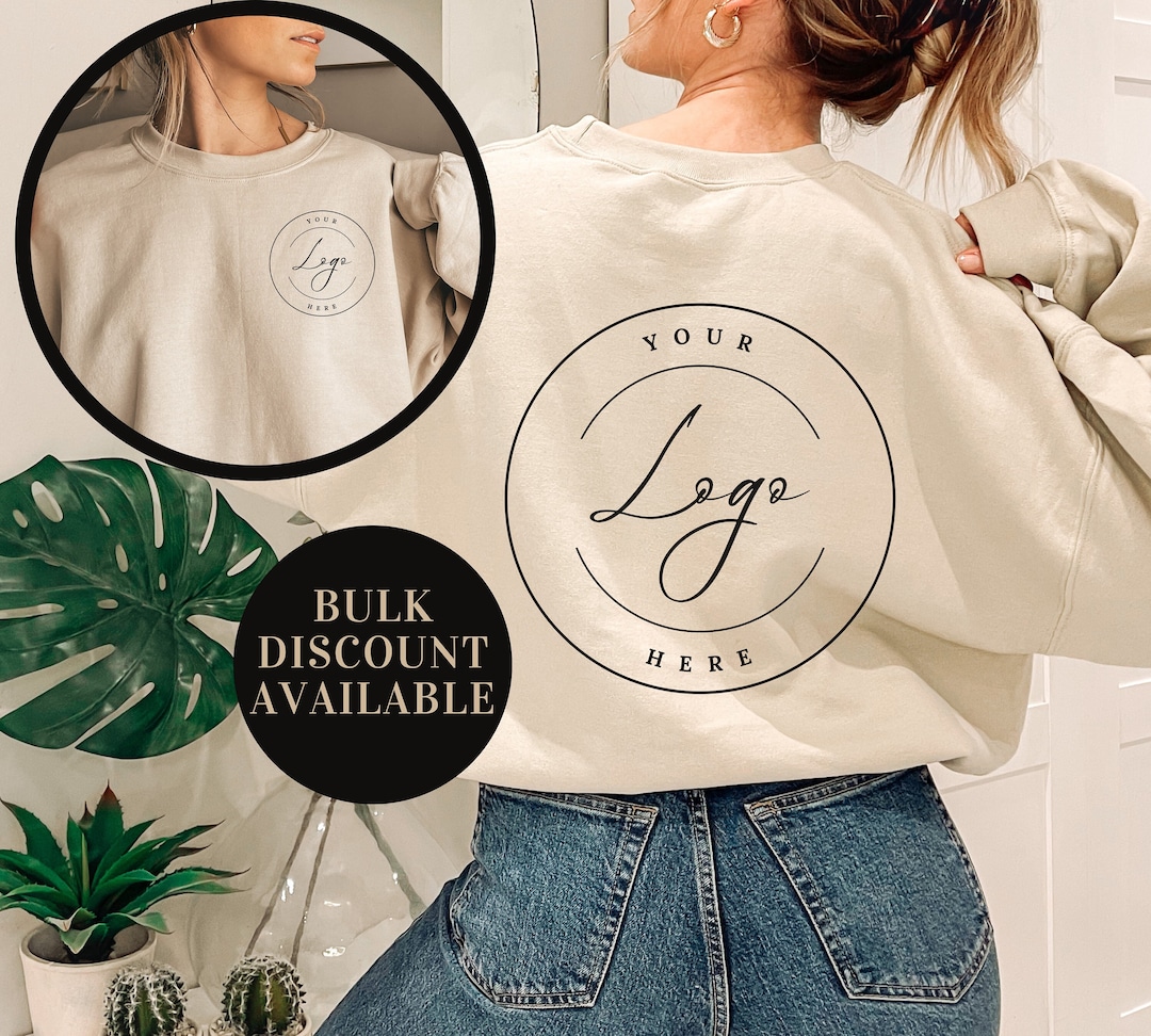 Custom Logo Sweatshirt, Small business sweatshirt, Business Logo Sweater, Custom School Lo