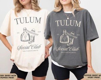 Tulum Bachelorette Party Shirts, Mexico Bachelorette, Custom Bride Shirt, Custom Bachelorette Shirt, Luxury Bachelorette Shirt, Bride gifts