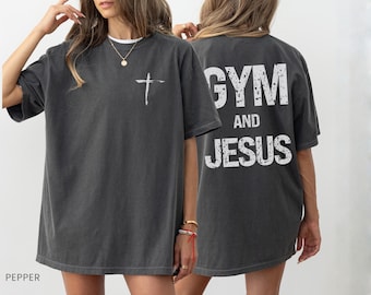 Gym and Jesus Shirt, Christian Workout Tee