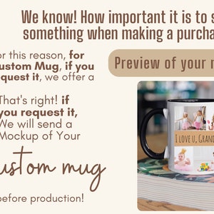 Mug grand-mère personnalisé, Mug photo personnalisé grand-mère, Mug photo grand-mère, cadeaux grand-mère des petits-enfants, cadeau de Noël grand-mère, tasse grand-mère, cadeau maman image 10